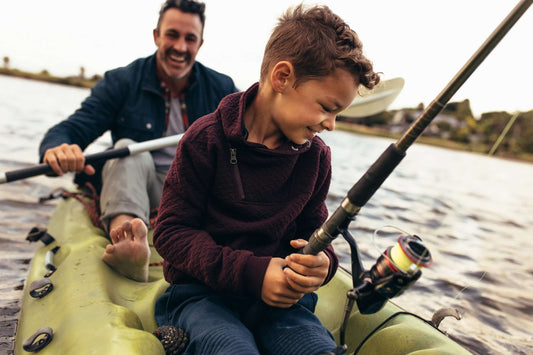 kayak fishing with the kids
