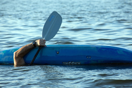 self rescue when kayak tips over