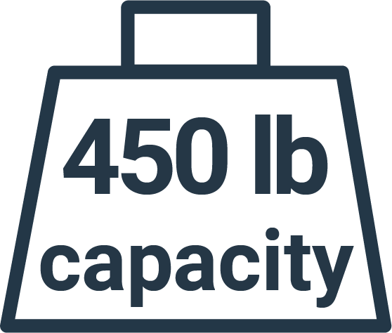450 pounds capacity icon - Brooklyn Kayak Company