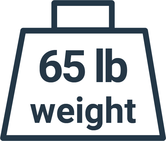 65 pounds weight icon - Brooklyn Kayak Company