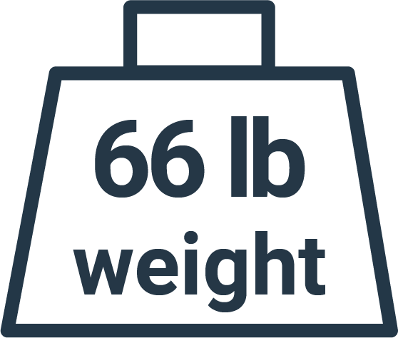 66 pounds weight icon - Brooklyn Kayak Company