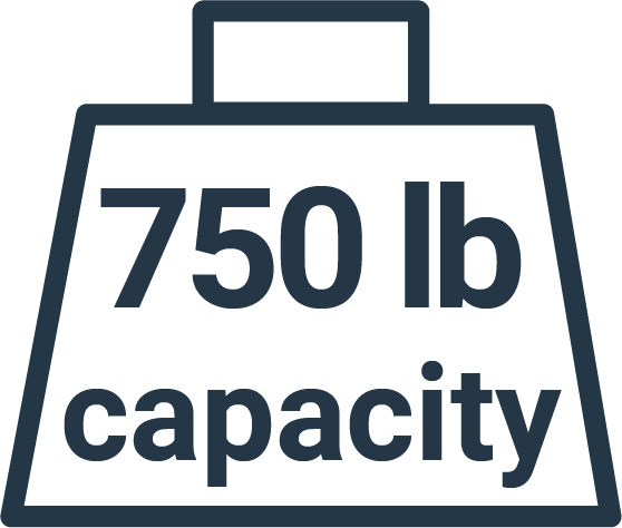 750 pounds capacity icon - Brooklyn Kayak Company