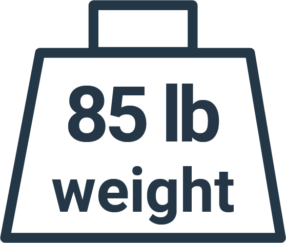 85 pounds weight icon - Brooklyn Kayak Company