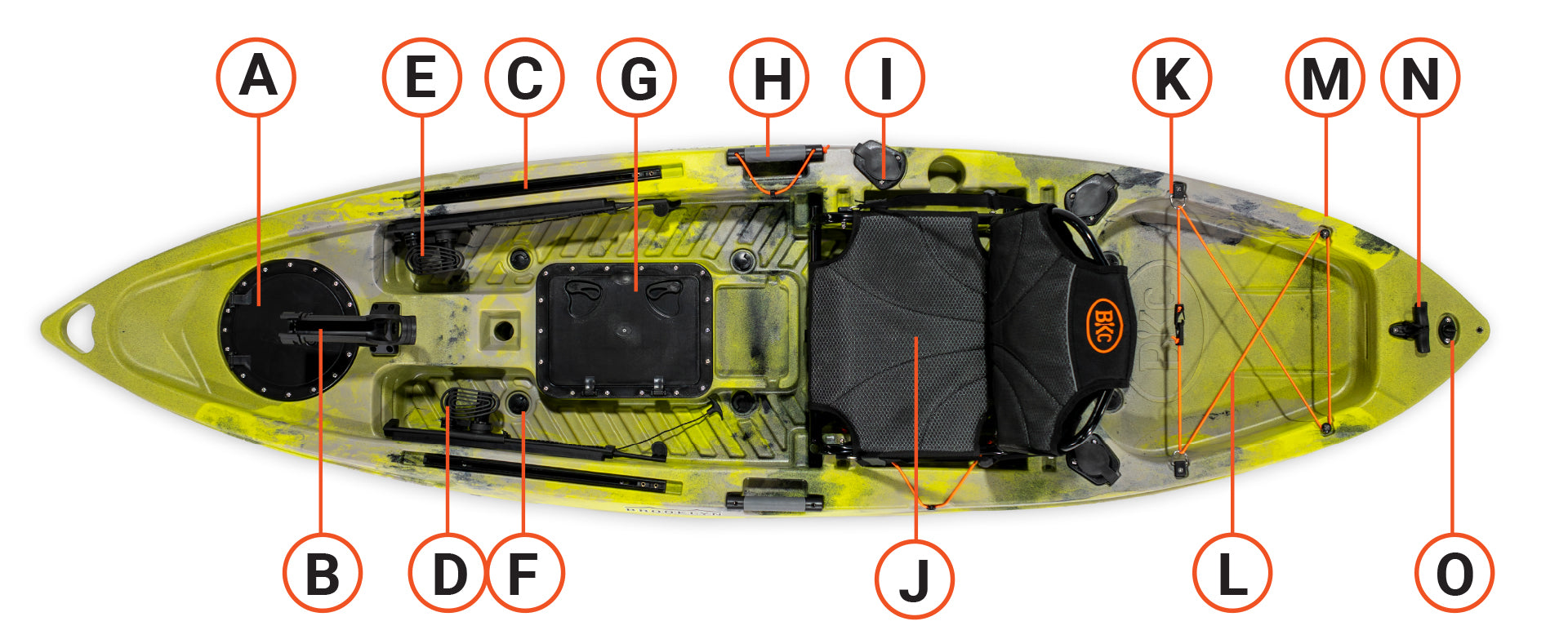 Brooklyn 9.5 pro single kayak parts - Brooklyn Kayak Company