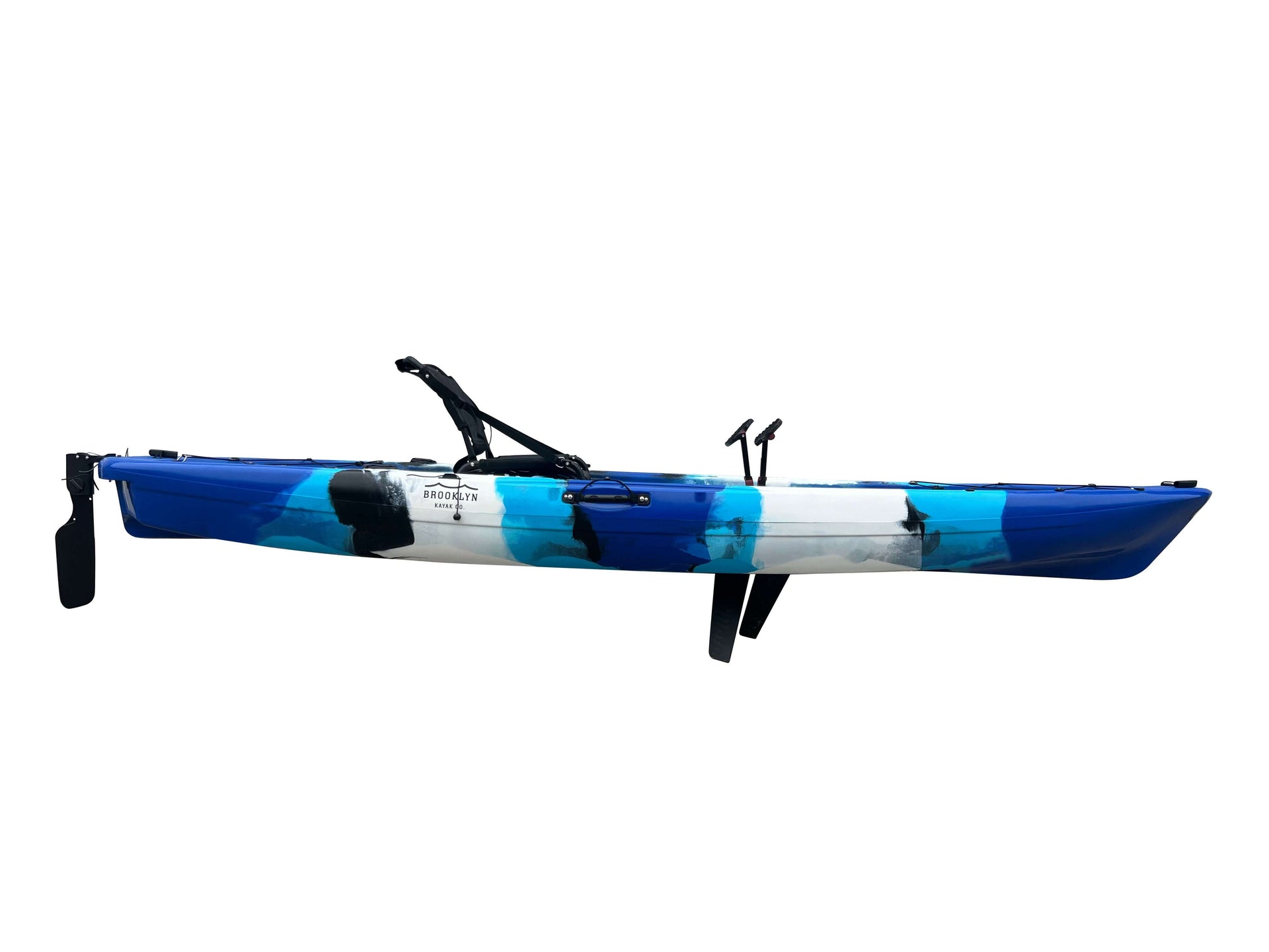 Brooklyn 12.0 Single Pedal Kayak, Blue Typhoon- Brooklyn Kayak Company