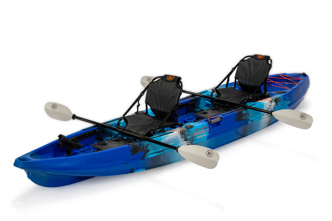 Brooklyn 13.0 Pro Tandem Kayak, blue camo - Brooklyn Kayak Company
