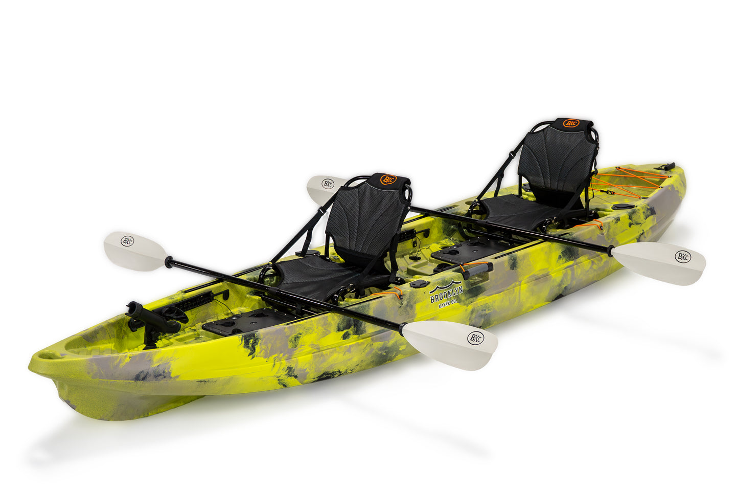 Brooklyn 13.0 Pro Tandem Kayak, lime camo - Brooklyn Kayak Company