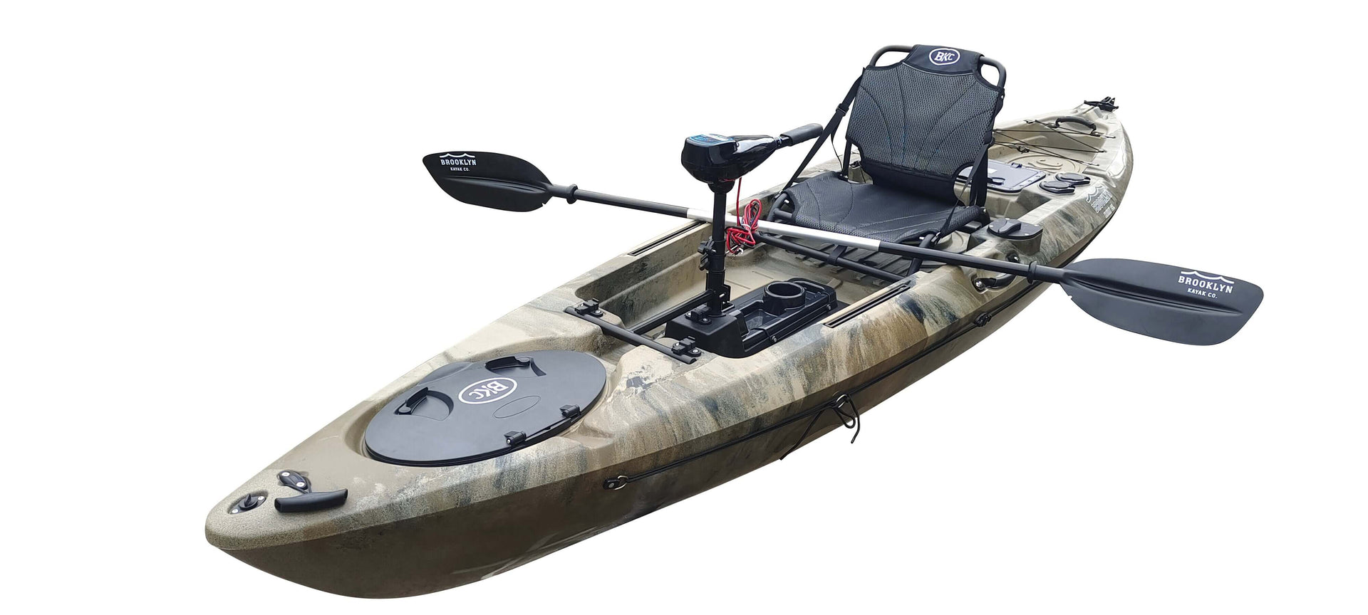 Brooklyn 12.0 Pro Motorized Single Kayak (PK12), Camo - Brooklyn Kayak Company