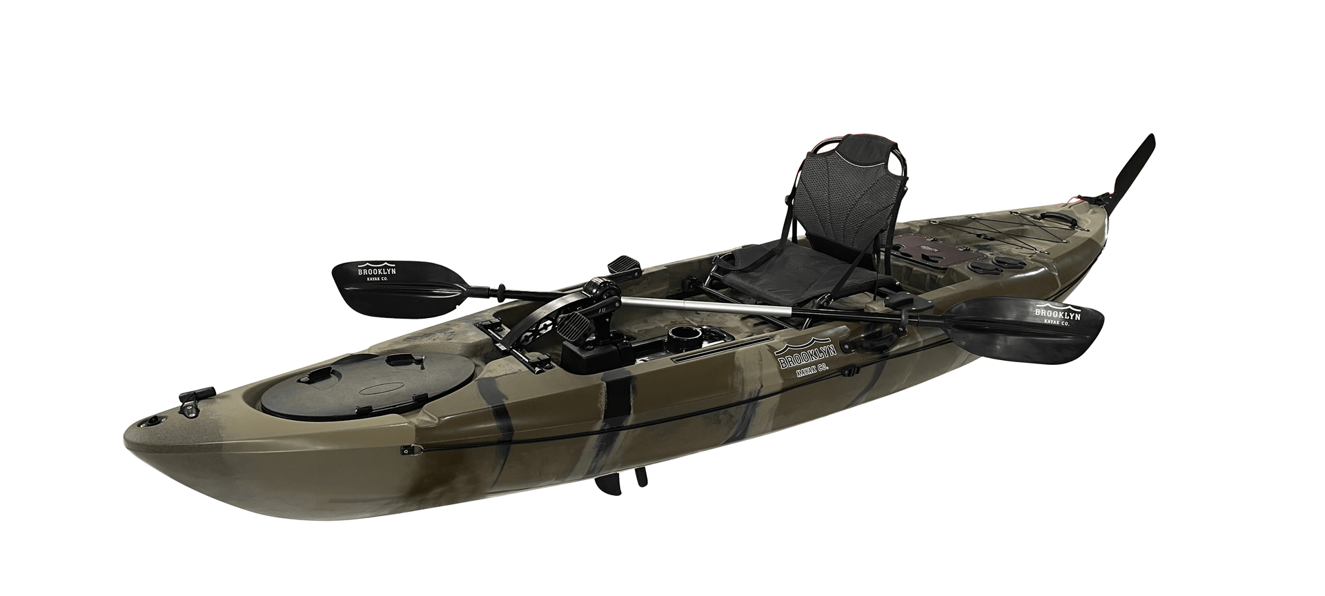 Brooklyn 12.0 Pro Single Pedal Kayak (PK12), Camo - Brooklyn Kayak Company