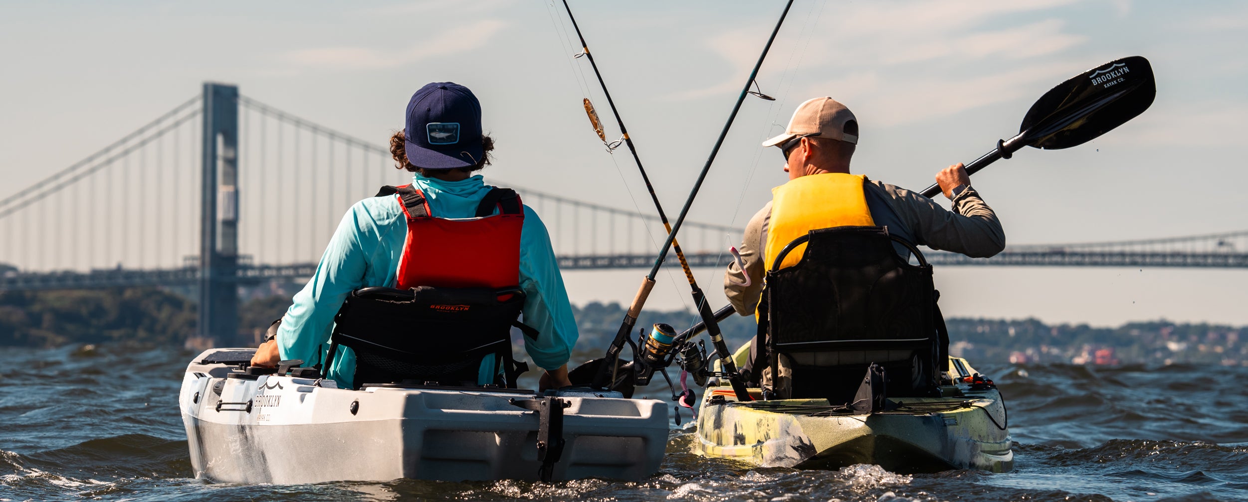two anglers on BKC fishing kayaks - Brooklyn Kayak Company