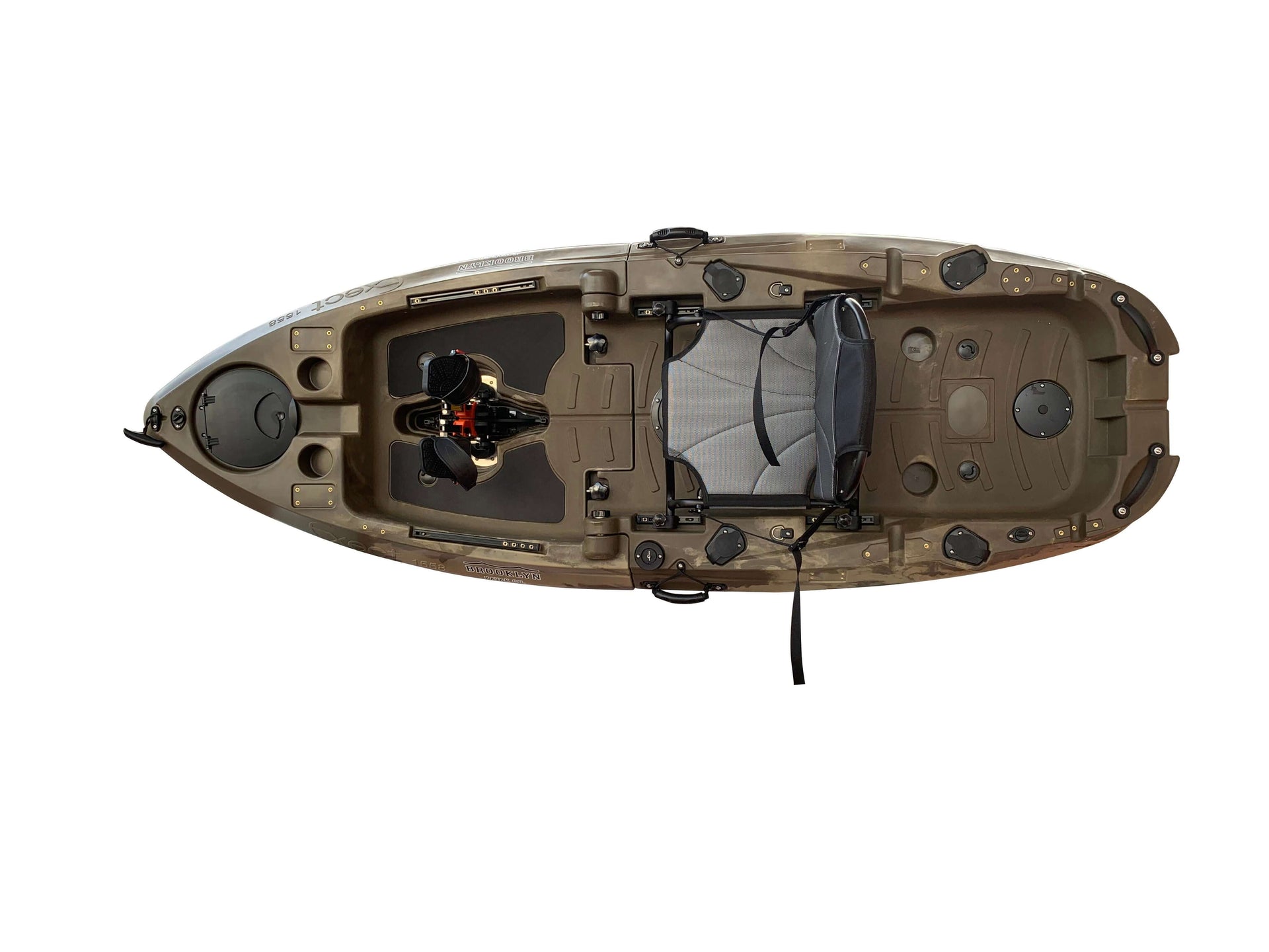 Brooklyn 8.0 Single Foldable Pedal Kayak, Camo - Brooklyn Kayak Company