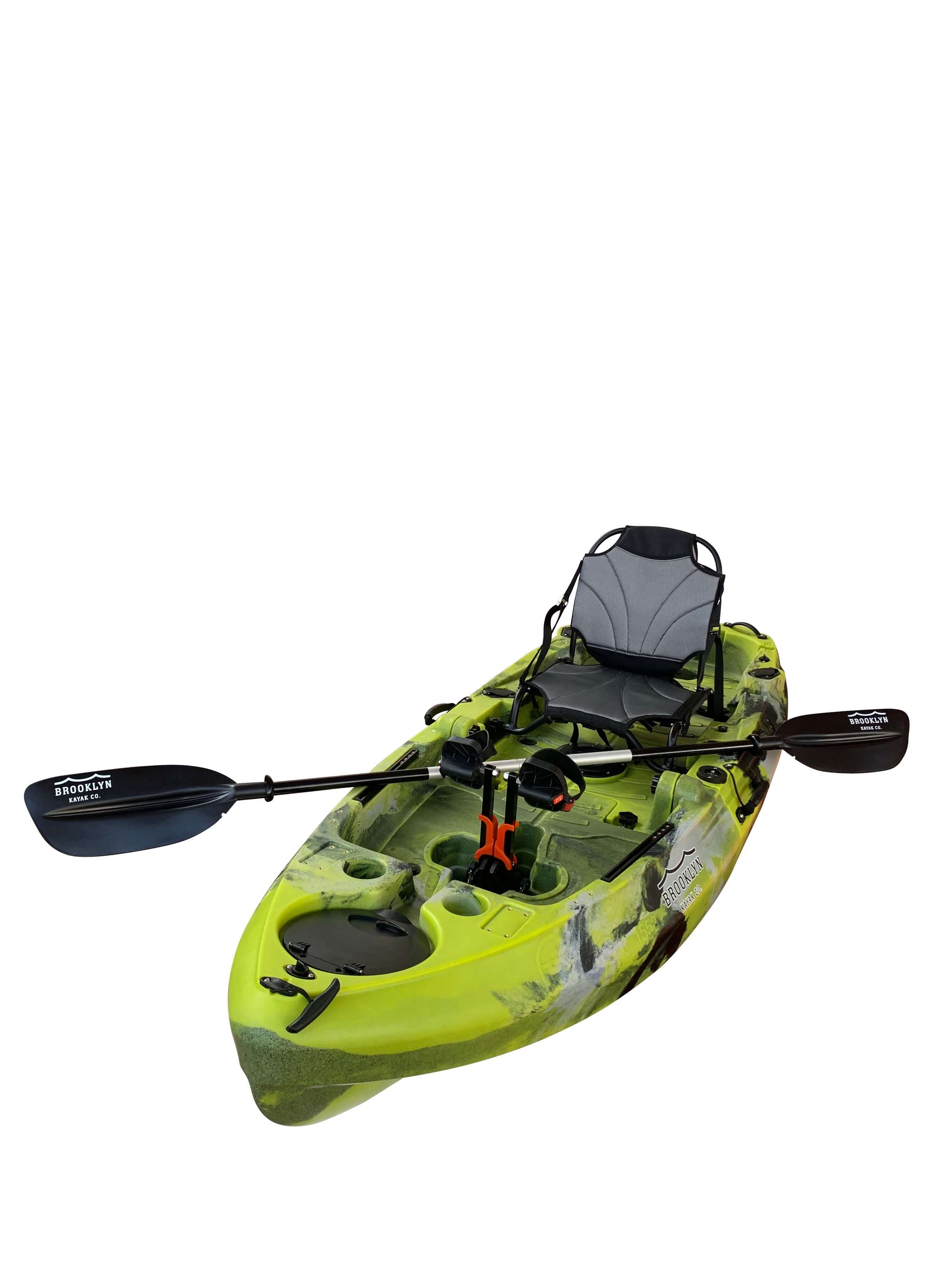 Brooklyn 8.0 Single Foldable Pedal Kayak, Electric Eel - Brooklyn Kayak Company