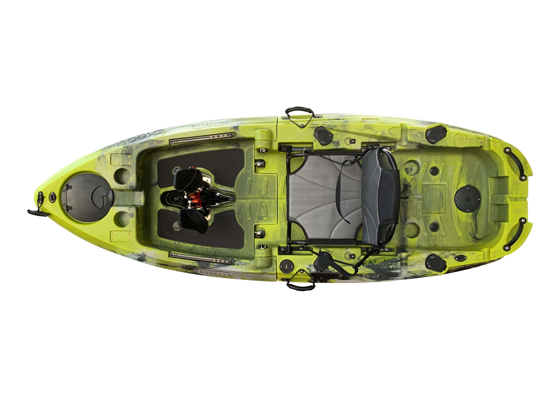 Brooklyn 8.0 Single Foldable Pedal Kayak, Electric Eel- Brooklyn Kayak Company