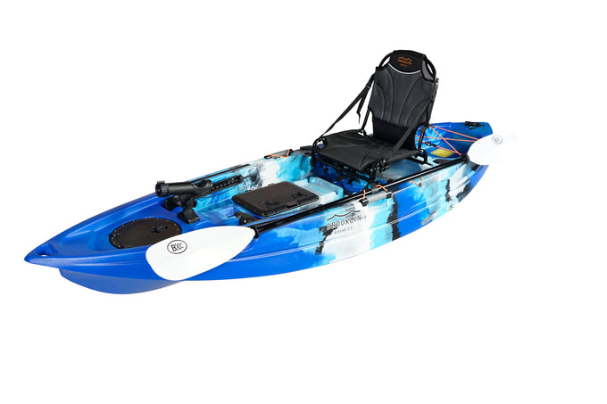 Brooklyn 9.5 Pro Single Kayak, blue camo - Brooklyn Kayak Company