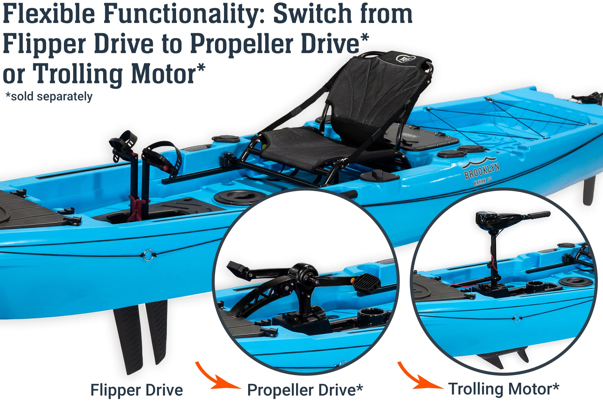 Brooklyn 12.5 Pro Single Pedal Kayak (PK13)