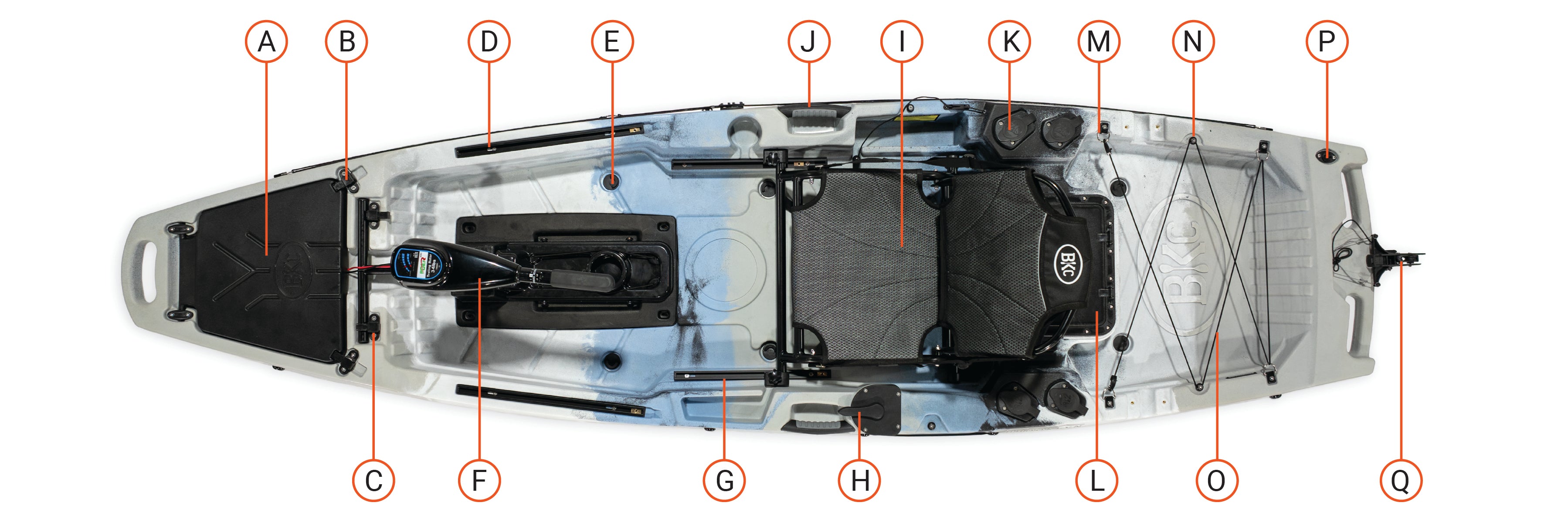 10.5 pro single motorized kayak features - Brooklyn Kayak Company