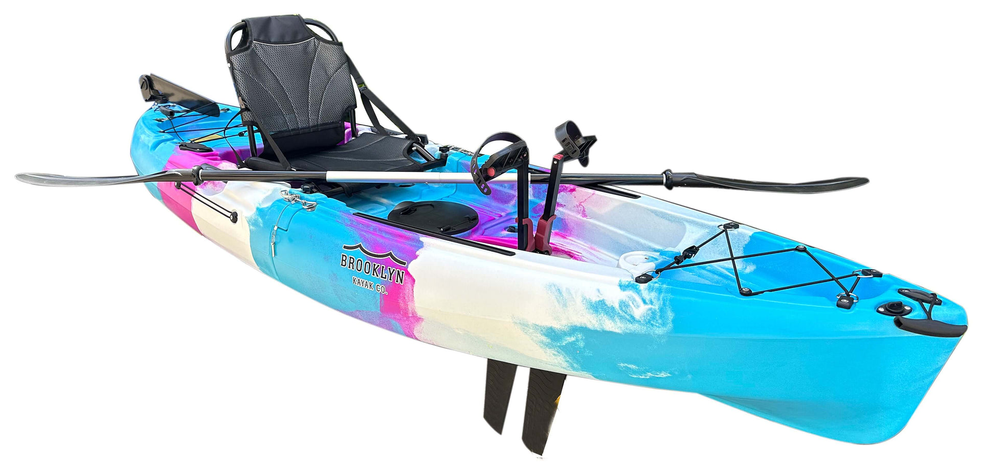 BKC MPK9 Modular Pedal Kayak, Orchid Wave - Brooklyn Kayak Company