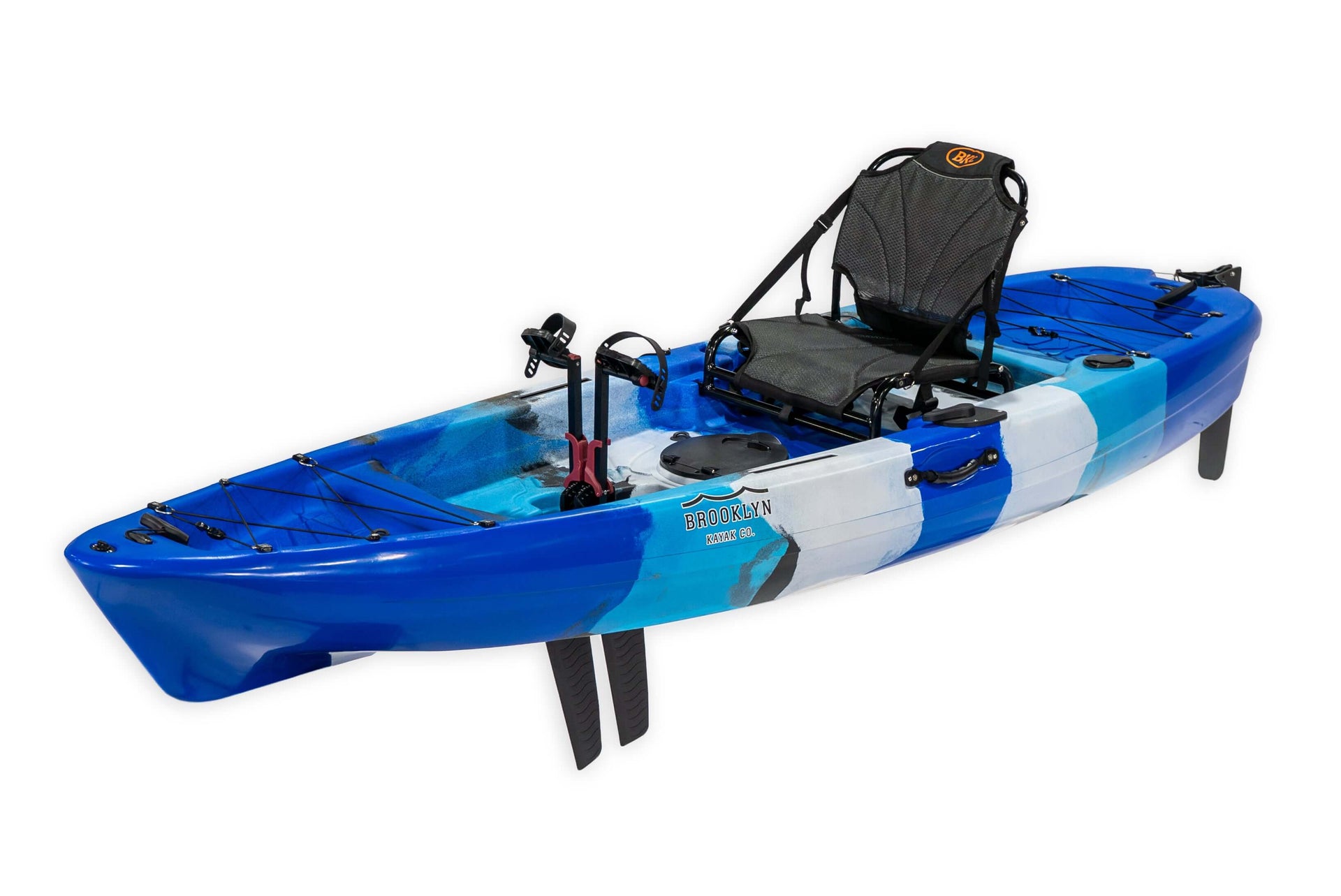 Brooklyn 10.0 Single Pedal Kayak, Blue Typhoon - Brooklyn Kayak Company