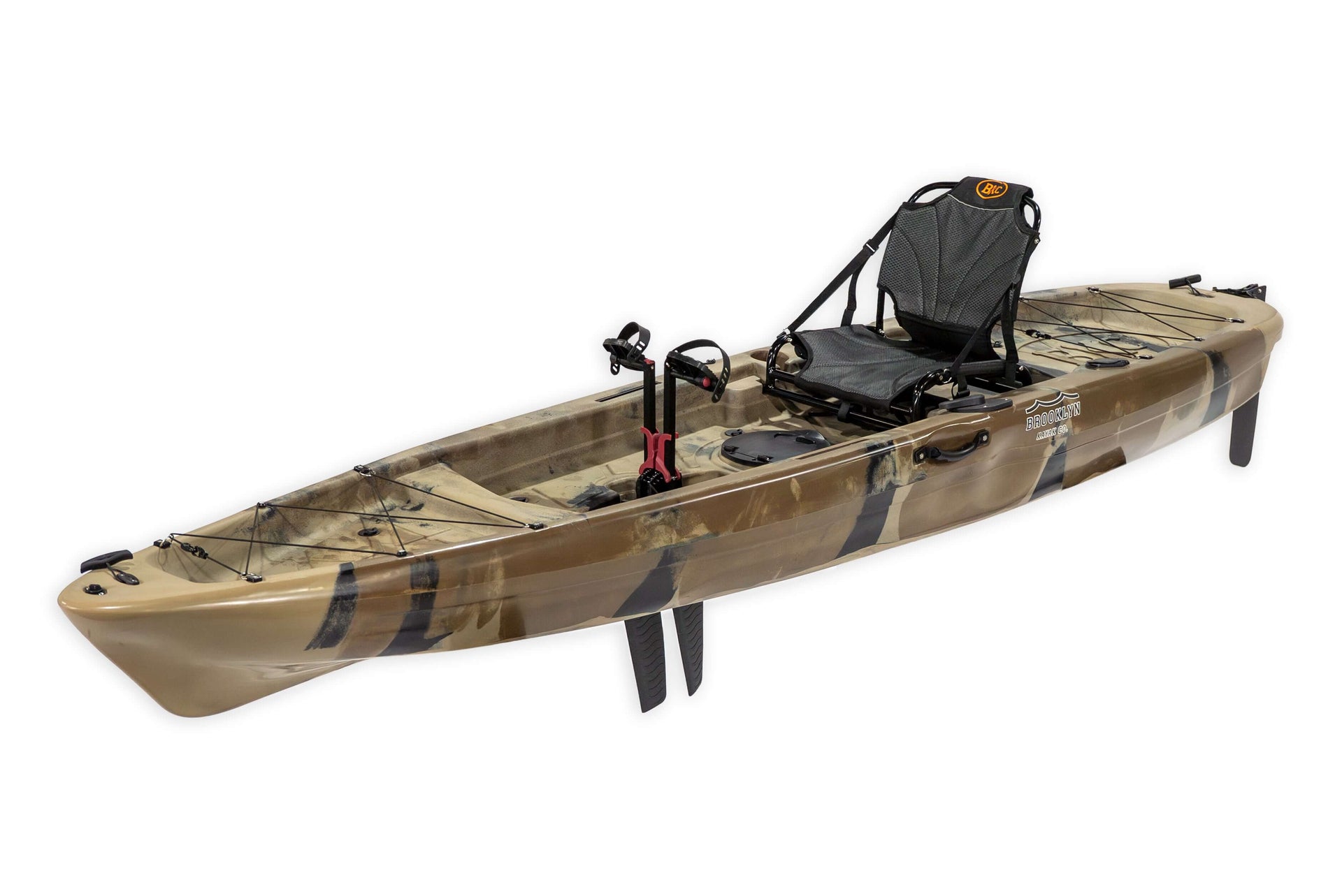 Brooklyn 12.0 Single Pedal Kayak, Camo - Brooklyn Kayak Company
