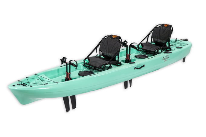 Brooklyn 13.5 Tandem Pedal Kayak, teal - Brooklyn Kayak Company