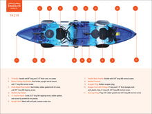 Load image into Gallery viewer, Brooklyn 12.5 Tandem Kayak Features and Specs - Brooklyn Kayak Company
