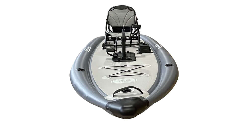 stand up pedal board BKC SUP Air 13-foot Inflatable Stand Up Paddle Board w/Pedal Drive, Seat, Paddle