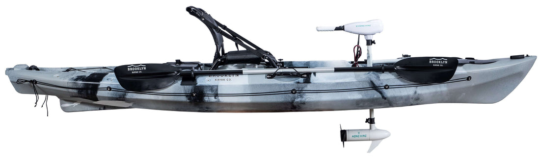 BKC PK12 Single Kayak with Trolling Motor - Brooklyn Kayak Company