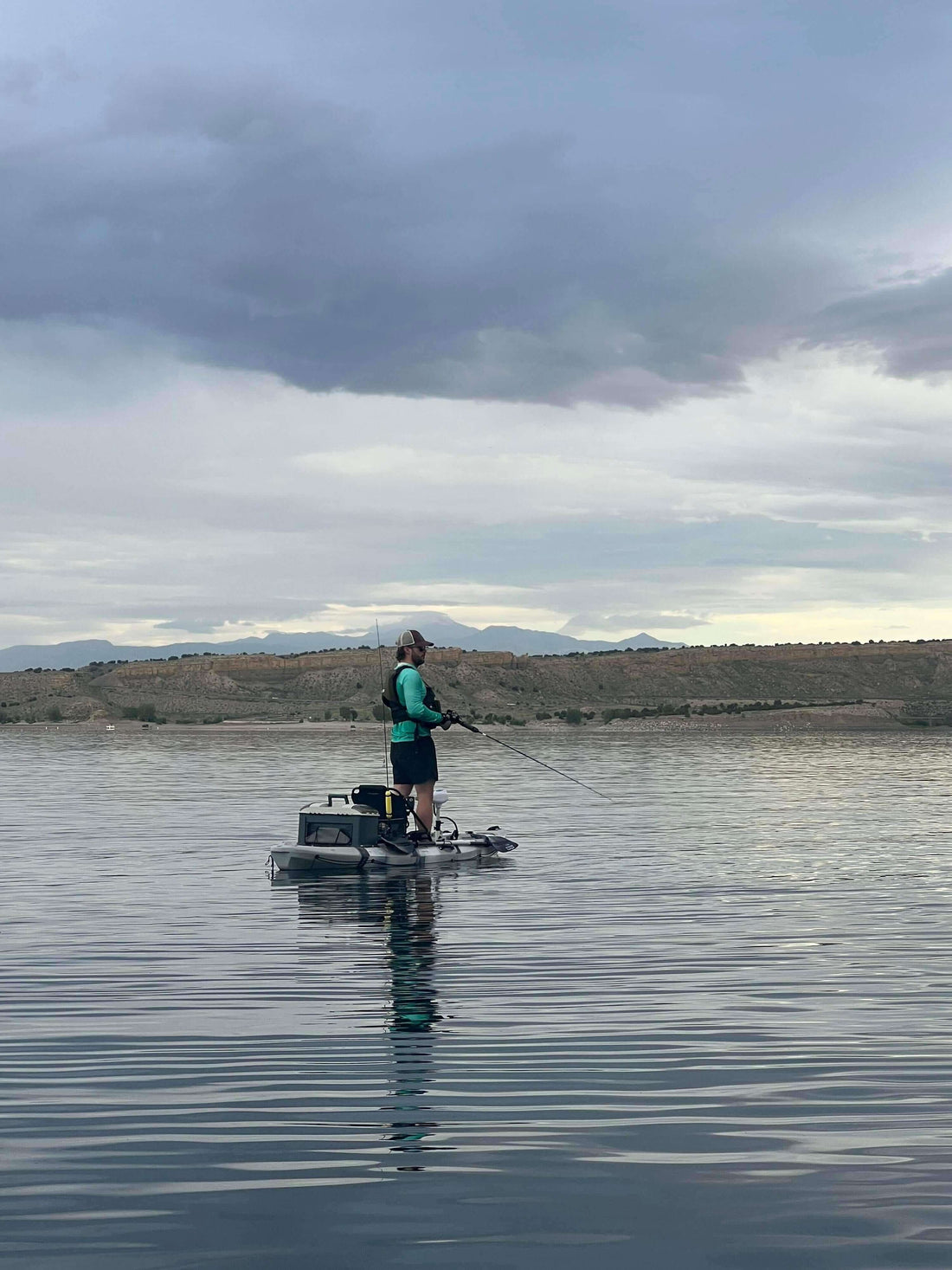 fly fishing on a BKC kayak - Brooklyn Kayak Company