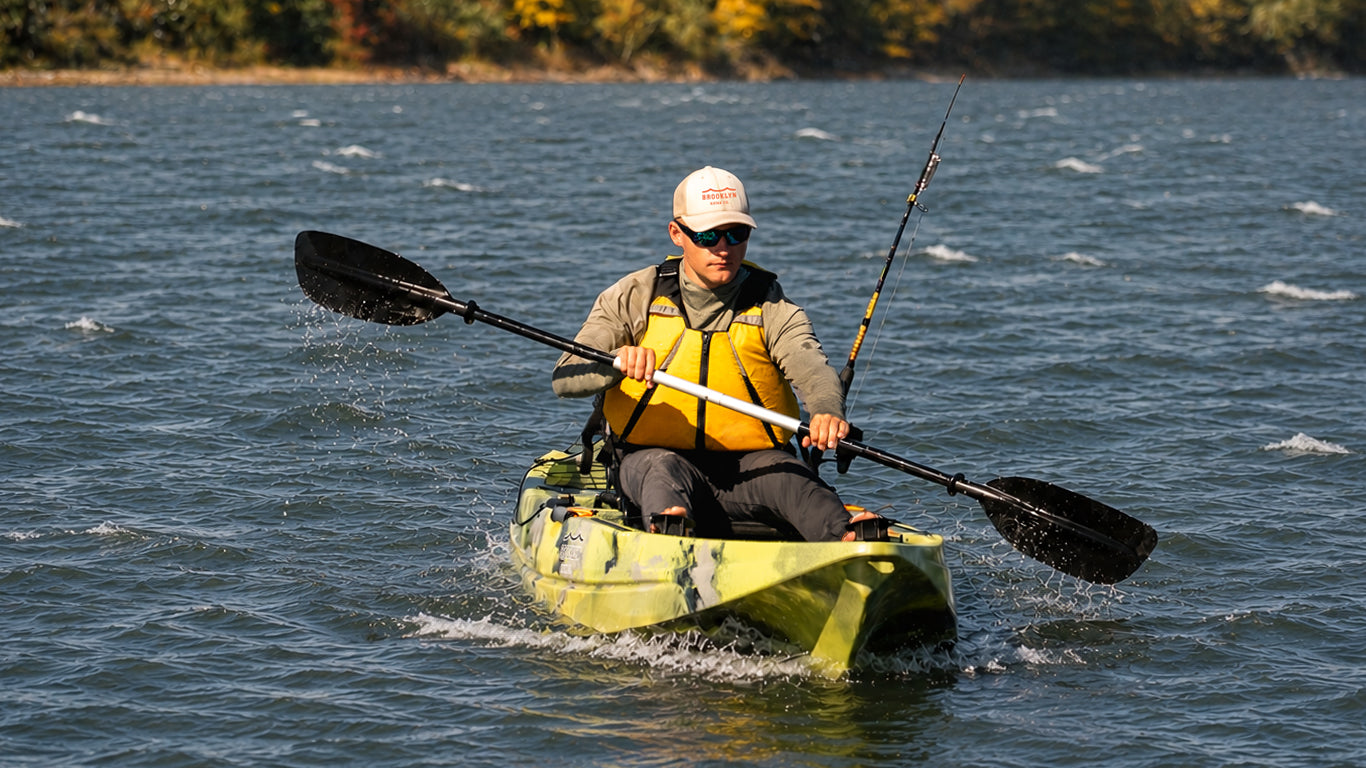 kayaking in wind - Brooklyn Kayak Company