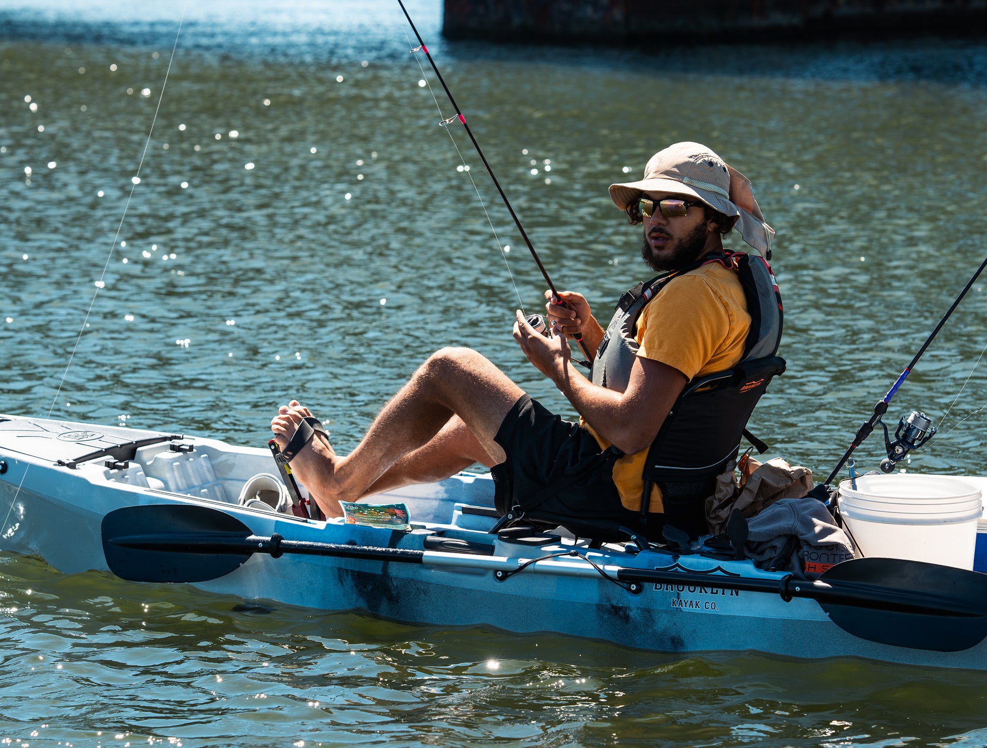 Brooklyn 10.5 Pro Single Pedal Fishing Kayak - Brooklyn Kayak Company