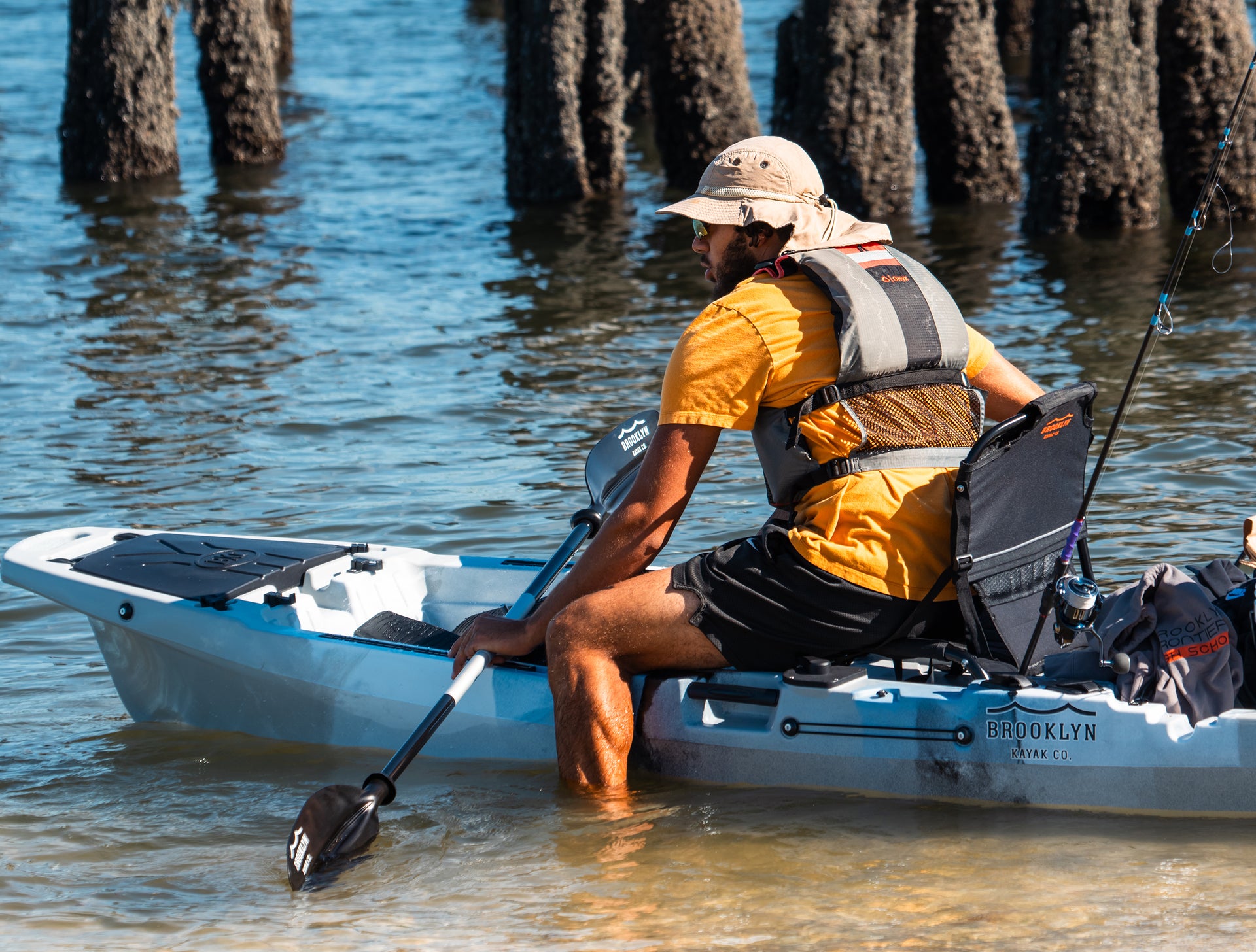 Brooklyn 10.5 Pro Single Pedal Fishing Kayak - Brooklyn Kayak Company