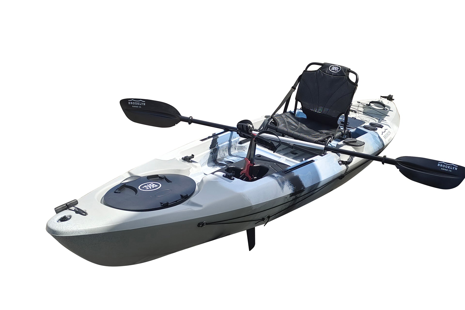 Brooklyn 12.0 Pro Single Pedal Kayak, gray camo - Brooklyn Kayak Company