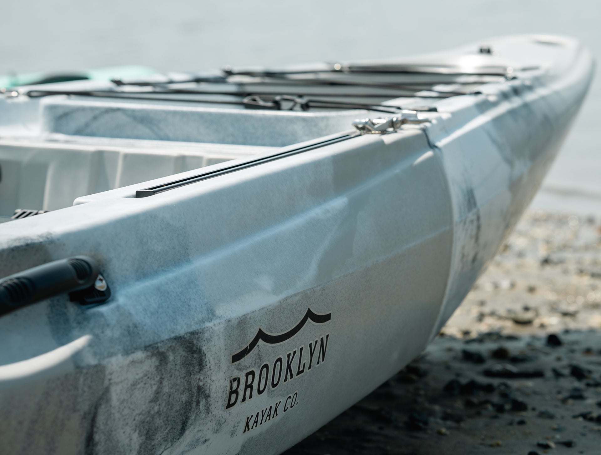 12.0 single 3-piece modular kayak closeup - Brooklyn Kayak Company