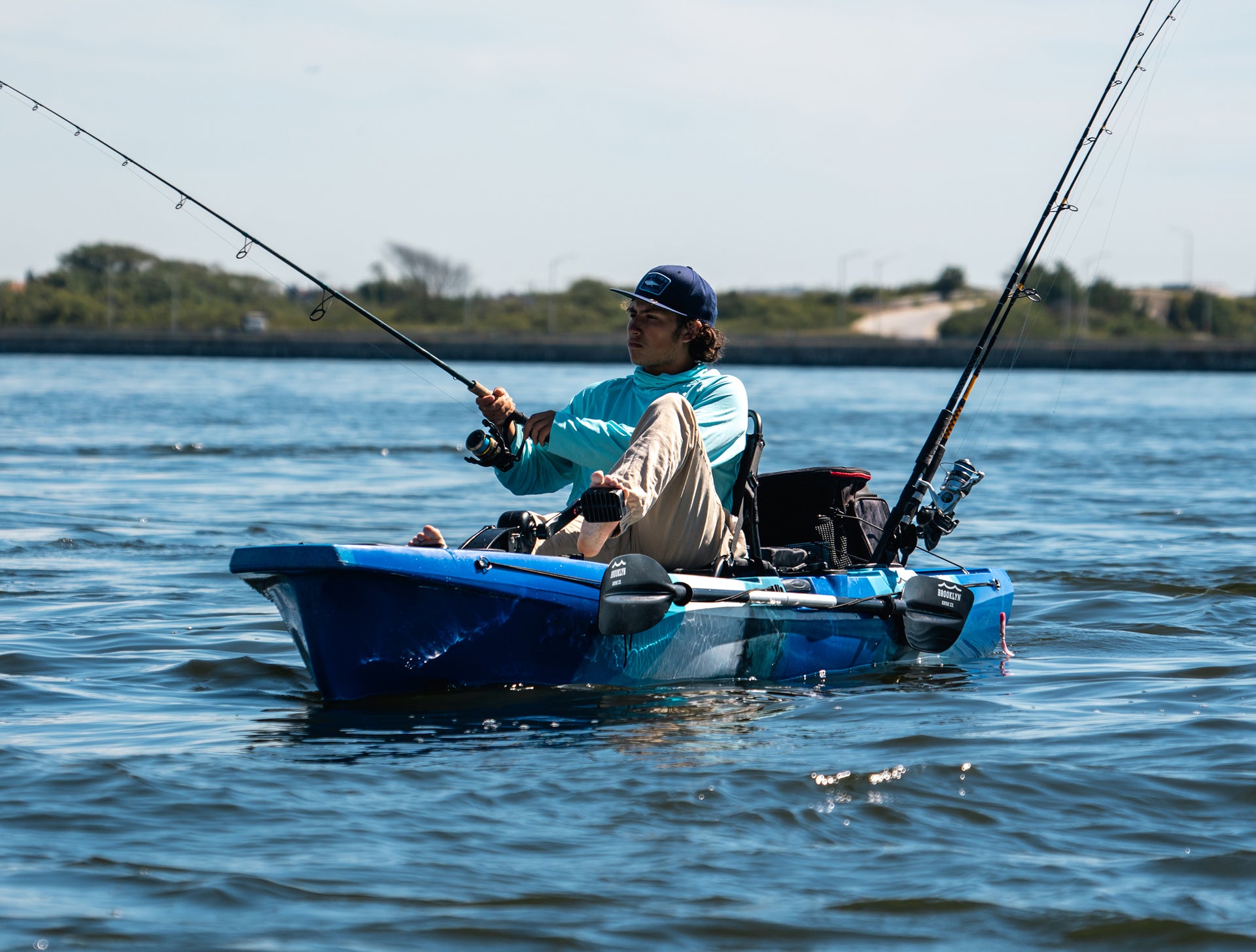 angler on 12.5 Single Pedal Kayak - Brooklyn Kayak Company