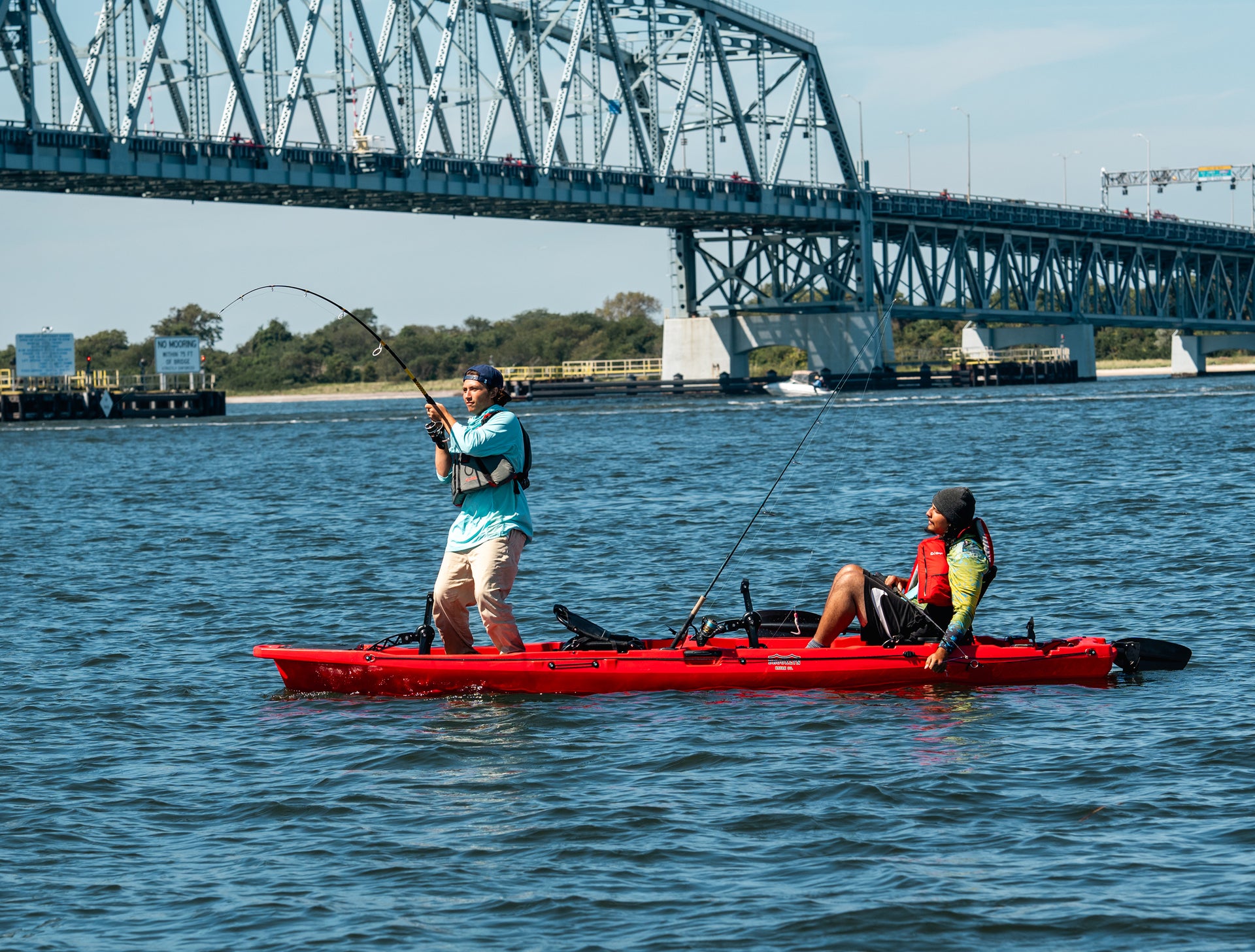 anglers on 14.0 Tandem Pedal Kayak - Brooklyn Kayak Company
