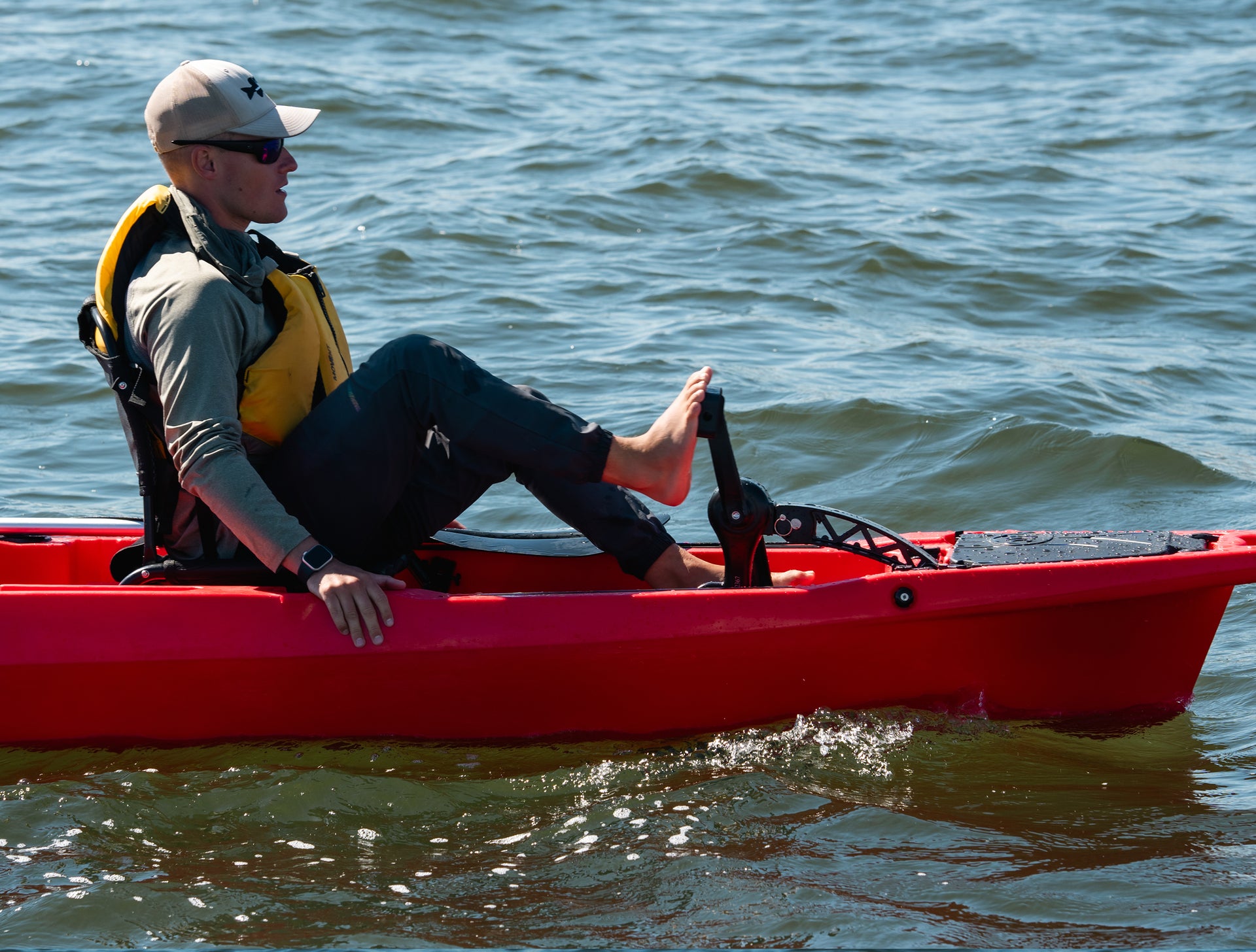 man on 14.0 Tandem Pedal Kayak - Brooklyn Kayak Company