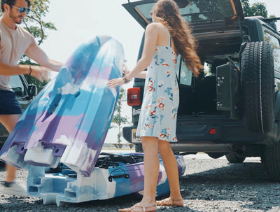 opening the 8.0 single foldable kayak - Brooklyn Kayak Company