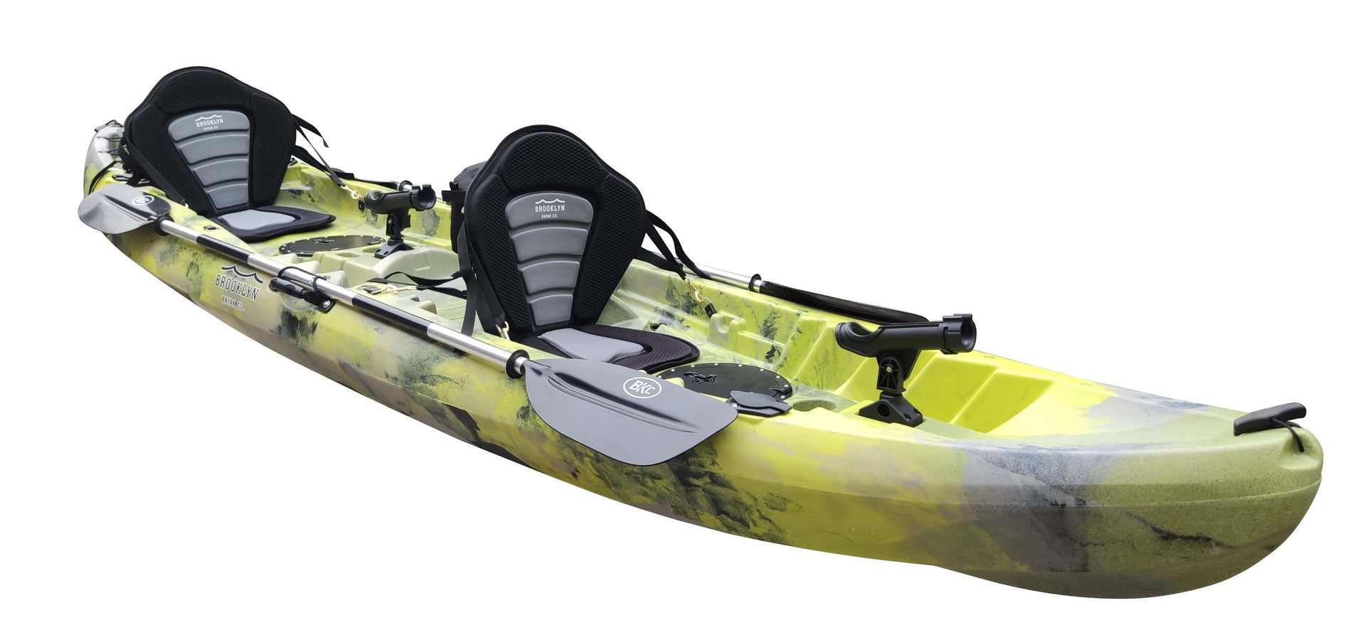 Lime Camo | Brooklyn 12.5 Tandem Kayak, lime camo - Brooklyn Kayak Company