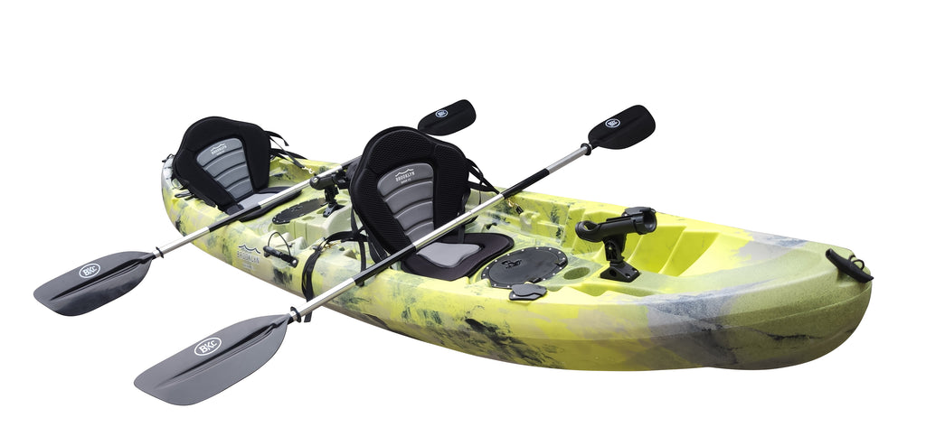 BKC TK219 Angler Tandem Kayak w/ Soft Padded Seats