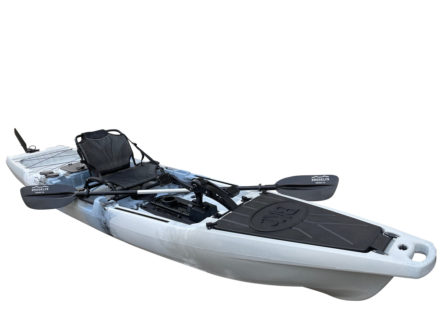 Brooklyn 12.5 Pro Single Pedal Kayak, grey camo - Brooklyn Kayak Company