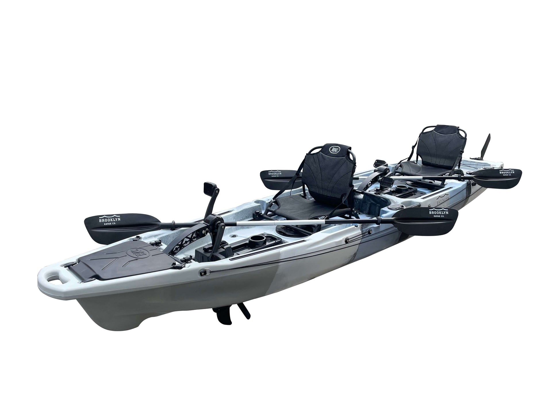 Brooklyn 14.0 Pro Tandem Pedal Kayak (PK14), grey camo - Brooklyn Kayak Company