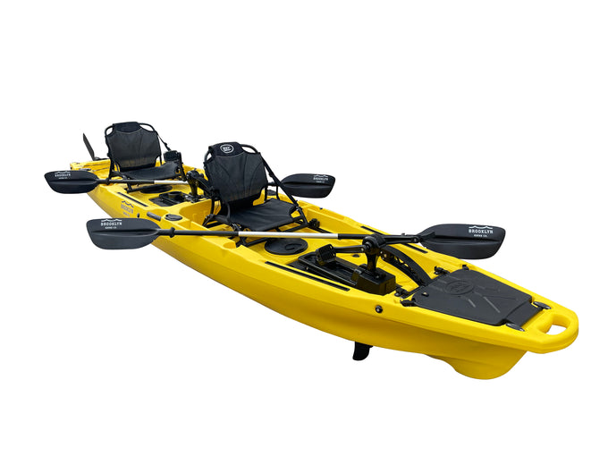 WIN.MAX Whale Family Two Person River Fishing Kayak with 2 Combi Paddles