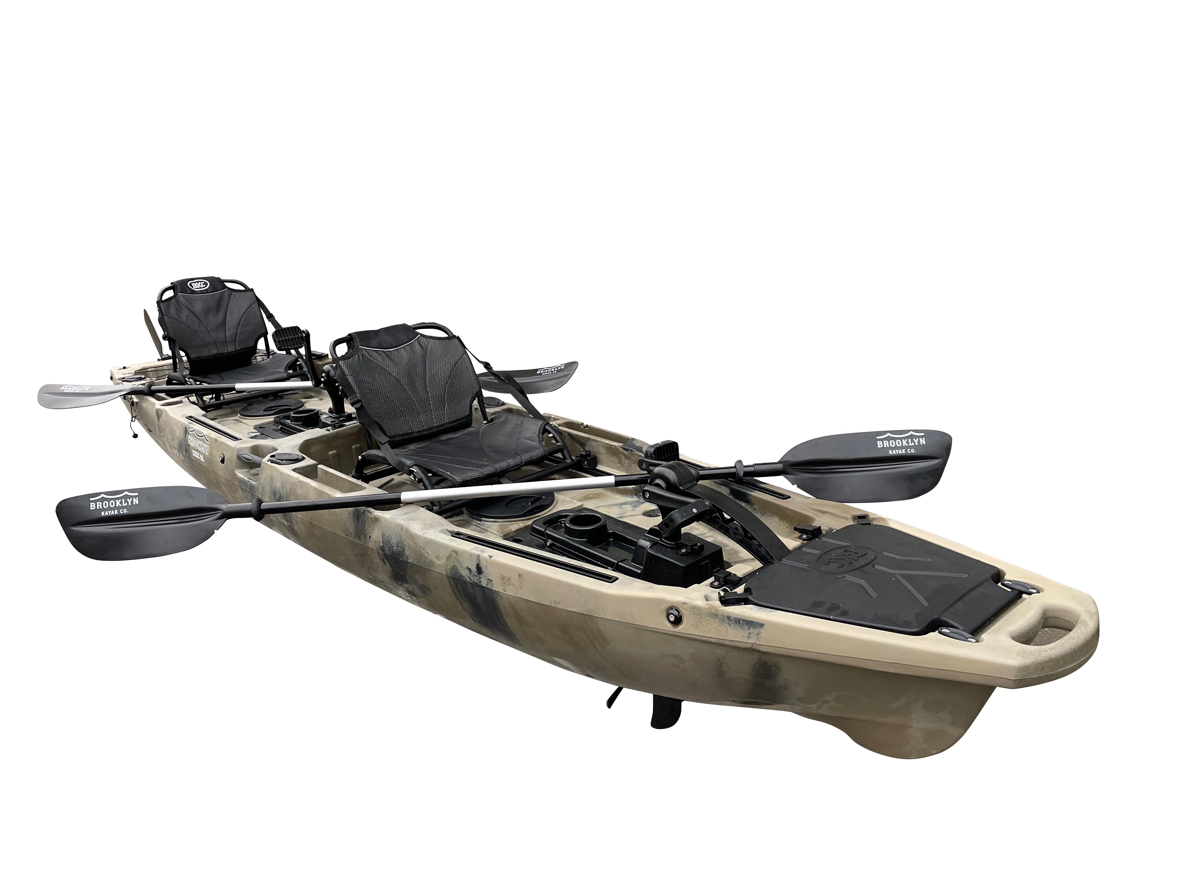 BKC Brooklyn 13.0 Tandem Modular Pedal Kayak Blue Camo