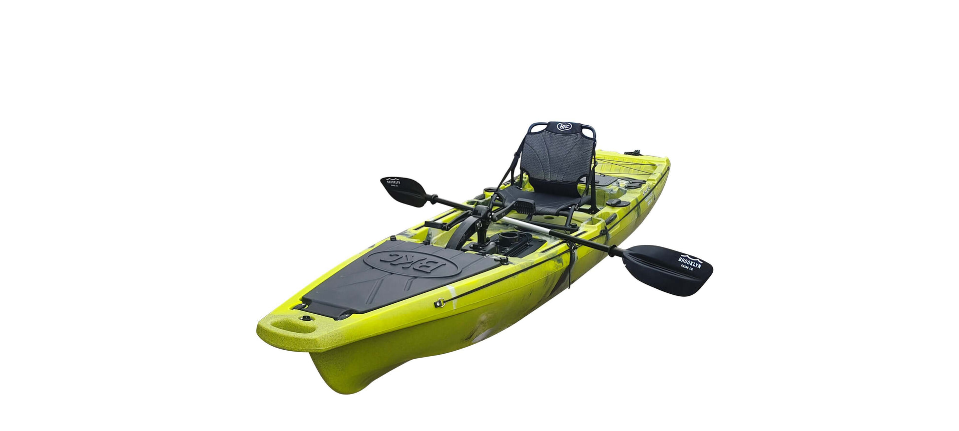 Brooklyn 12.5 Pro Single Pedal Kayak (PK13), lime camo - Brooklyn Kayak Company