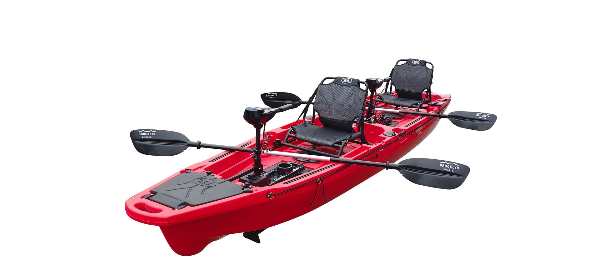 Brooklyn 14.0 Pro Motorized Tandem Kayak (PK14), red - Brooklyn Kayak Company