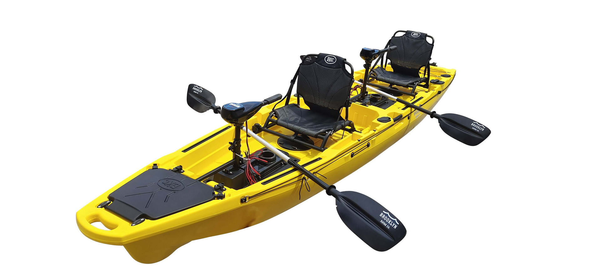 Brooklyn 14.0 Pro Motorized Tandem Kayak (PK14), yellow - Brooklyn Kayak Company