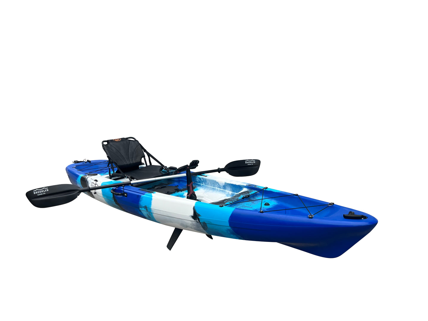 Brooklyn 12.0 Single Pedal Kayak, blue camo - Brooklyn Kayak Company