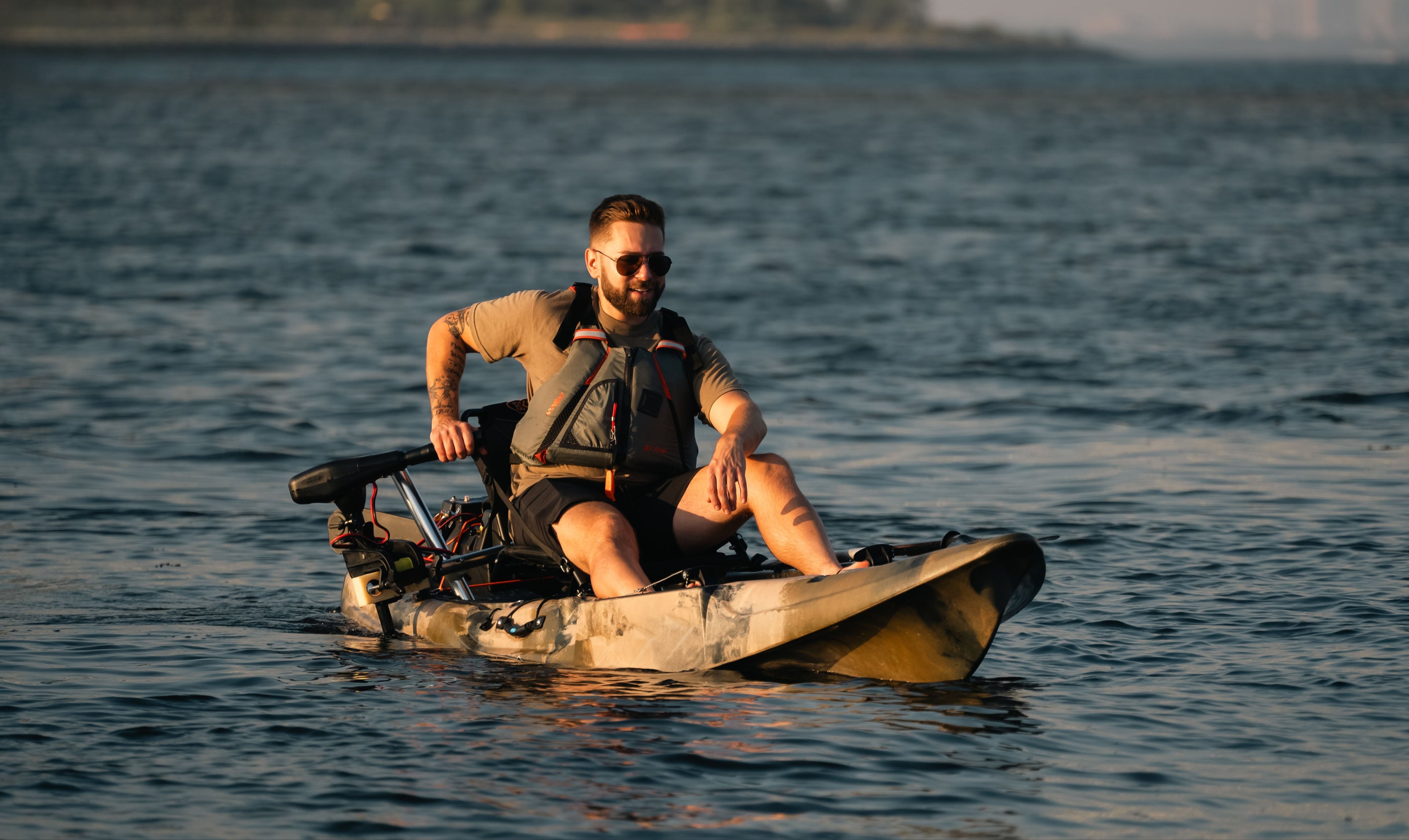 man on a single kayak - Brooklyn Kayak Company