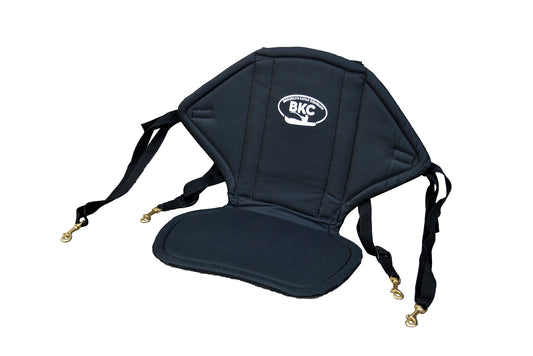 BKC KS222 Universal Sit On Top Kayak Padded Nylon Seat and Backrest with Water Bottle Pouch Included - Brooklyn Kayak Company