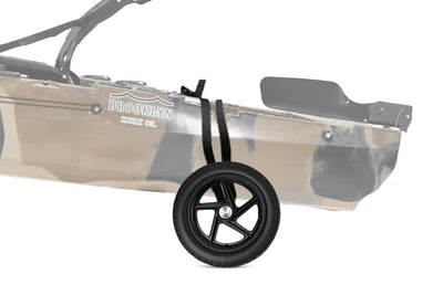 Brooklyn Kayak Company PK1 Cart for pedal and motorized kayaks - image with kayak